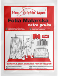 Blue Dolphin Extra Vastag Létrázható Takarófólia 50 mikron - 4 m × 5 m (TAK50)