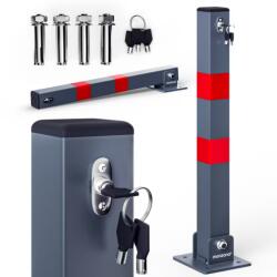 Monzana RIA parkolósorompó, 5x5x65 cm, szürke Monzana