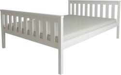  Pat KALEA 90 x 200 cm, alba Saltele: Cu saltele Coco Maxi 20 cm, Somiera pat: Cu lamele drepte