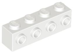 LEGO® kocka, módosított, 1 x 4, 4 csatlakozóval az oldalán (4143254)