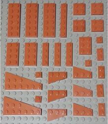 LEGO® Kocka csomag - vegyes alkatrészek, 30 - CSOMAG ÁR (KKCS1030)