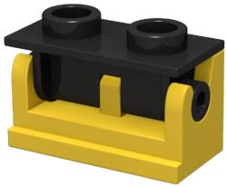 LEGO® zsanér 1 x 2 alap és fekete felsőrész (komplett) (3937c02yel)