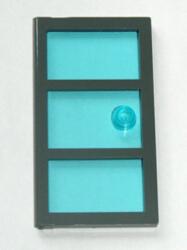 LEGO® ajtó 1 x 4 x 6 3 paneles, átlátszó világos kék üveggel (4541988)