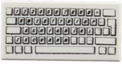 LEGO® csempe 1 x 2, dekorált, klaviatura (4293350)