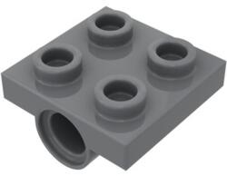LEGO® alaplap módosított, 2 x 2, alul csatlakozó lyukkal (6047417)