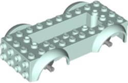 LEGO® jármű alváz, 5 x 10 x 2 1/2, 2 x 6-os süllyesztett közép résszel és keréktartóval (6441323)