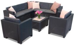 BICA Rattan sarok a Colorado Corner 7 készletben, Bica antracit (BCCOR7ANT)