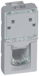 Legrand 079231 Program Mosaic RJ11 aljzat 1m, alumínium ( Legrand 079231 ) (079231)