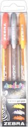 Zebra Doodlerz Glitter 3pcs set zselés toll (80775) - tintasziget