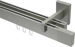 Square-Line 2 soros hosszú tartóval, x csúszka+ráncszedővel, inox (160 cm)
