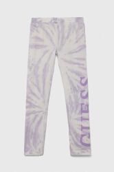 Guess gyerek legging lila, mintás - lila 158-166