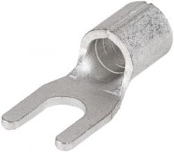 Tracon Electric Szigeteletlen villás saru, ónozott elektrolitréz 10mm2, M6, (d1=4, 5mm, d2=6, 4mm) (V10-6)