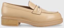 Calvin Klein mokaszin RUBBER SOLE LOAFER W bézs, női, platformos, HW0HW01791 - bézs Női 39