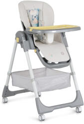 Moni RAFFY etetőszék, könnyű, kompakt, multifunkciós, macis mintával SÁRGA