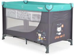Moni Tommy összecsukható utazóágy 2 szintes, kibújós türkiz