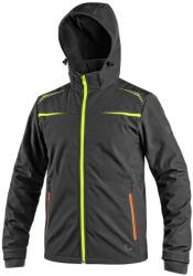 CXS Geaca softshell pentru copii CXS NORFOLK - Neagră / galbenă | 170 cm (1230-117-816-17)