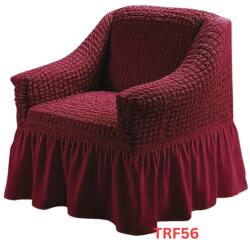 DELFIN Huse Elastice Pt Fotolii Set Cu 1 Buc. , Creponate, Cu Volan, Cod TRF56