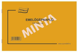DE 938. Emelőgépnapló A/5