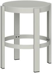 noo. ma Világosszürke fém Doon zsámoly 45 cm (NOO-FUR3203)