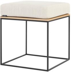 noo. ma Bézs kárpitozott Feo puff 40 x 40 cm (NOO-FUR1137)