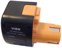 VHBW Akkumulátor Panasonic EY9086 / EY9182, 9, 6 V, 1, 3 Ah (800109563)