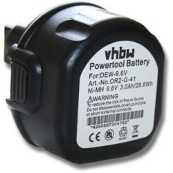 VHBW Akkumulátor DeWalt DW902 / DW955K / Black & Decker CD9600K / PS3200, 9, 6 V, 3, 0 Ah (800103117)