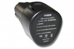 VHBW Akkumulátor AEG L1215 / L1215R, 12 V, 2, 0 Ah (800105718)