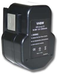 VHBW Akkumulátor AEG BDSE 12T / BEST 12X / BS2E 12T / SB2E 12 / WBE2E 12, 12 V, 3, 3 Ah (800104562)