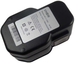 VHBW Akkumulátor AEG BBM 14 STX / BBS 14 X / BDSE 14 STX / BSB 14 STX, 14, 4 V, 1, 5 Ah (800110836)