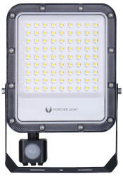 FL PROXIM+ 50W, 7500 lumen, 6500K, Mozgásérzékelős LED reflektor 90° 150lm/W fekete házas - RTV200089 (RTV200089)