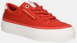 Tommy Hilfiger sportcipő ESSENTIAL VULC TEXTILE SNEAKER narancssárga, női, FW0FW08323 - narancssárga Női 38