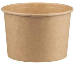 Papír leveses tégely 750 ml kerek kraft [118 mm ] [ 50 db/cs ] [ 10 cs/# ]