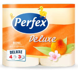 Perfex De Luxe Toalettpapír 3 rétegű 150 lap/tekercs 4 tekercs/csomag barack Boni Perfex DeLuxe