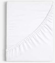 Goldea cearceaf de pat cu elastic din bumbac - alb 200 x 200 cm