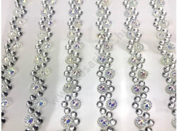  Öntapadós flitter füzér 0, 8/26cm 6/cs ezüst 7340E (C7340E)