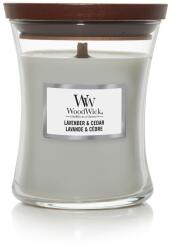 WoodWick Lavender & Cedar Közepes Gyertya - yankeegyertya