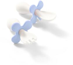 BabyOno evőeszköz-készlet - ergonomikus, dobozzal pasztell kék 969/05 (969/-69435918)