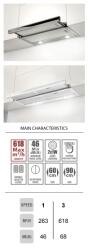 Faber OPTIGLASS COMF. A60 XBK Телескопичен аспиратор за вгражд (Optiglasscomf)