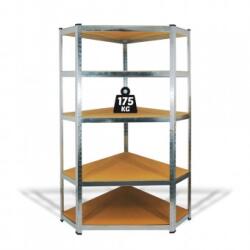  Raft Salgo pe colt - 5 niveluri - metal - max. 175 kg - 180 x 90 x 30 cm (10846) - autoage Raft