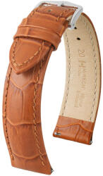 Hirsch Curea din piele Hirsch Duke S 01028375-1, maro, piele de vițel, lungime scurtată 18 mm