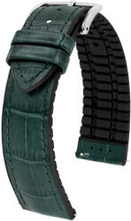 Hirsch Curea verde Hirsch Paul L 0925028040-2 (piele de vițel / cauciuc natural) 22 mm