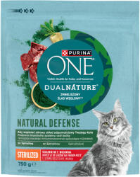ONE Dual Nature Sterilized száraz macskaeledel marha 750g