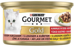 Gourmet Gold macska konzerv lazac&csirke 12x85g