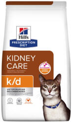 Hill's Hill's Prescription Diet vesekímélő száraz macskaeledel k/d csirke 3kg