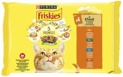 Friskies macska tasak MP csirke&kacsa&lazac&pulyka 4x85g