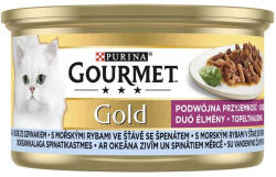 Gourmet Gold macska konzerv duo tonhal&spenót 12x85g