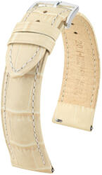 Hirsch Curea din piele bej Hirsch Duke S 01028390-1 (piele de vițel) 20 mm