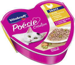 Vitakraft Poésie macska tálka csirke&zöldség szósz 15x85g