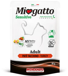 Morando Miogatto macska tasak adult sensitive pulyka 24x85g