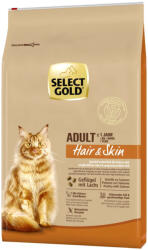 SELECT GOLD Hair&Skin adult száraz macskaeledel szárnyas&lazac 7kg